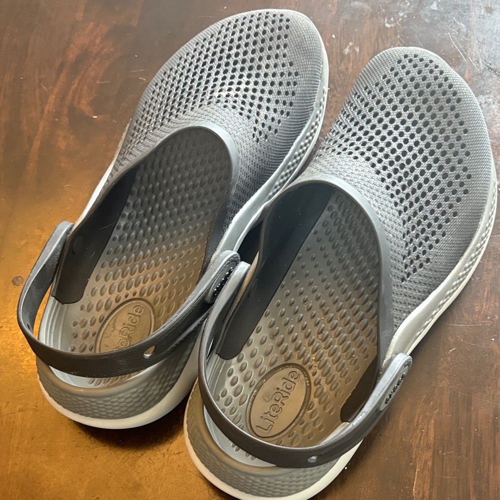 CROCS Women's Charcoal Slip-On Sandals
